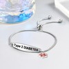 LSxAB Red Medical Alert Epilepsy Bracelet for Women Men Emergency