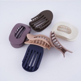 Women's Small Half-Up Hair Clip Accessory Hair Clip Coffee 10ea