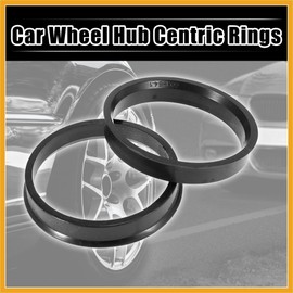 Partuto 4pcs Plastic 54.1mm to 60.1mm Car Centric Rings Wheel Bore Spacer Replacement