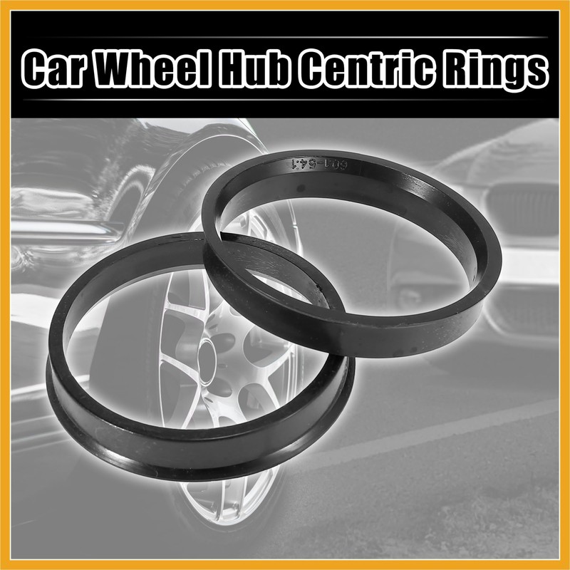 Partuto 4pcs Plastic 54.1mm to 60.1mm Car Centric Rings Wheel