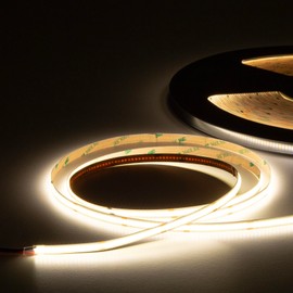 HEXIM COB LED Strip, 1-15 m LED Strip, Selection: White/CCT/RGB, Dimmable 24V, IP20, 3000-6000K, Band 8 mm Wide, Indirect Lighting (2 Metres Neutral White)
