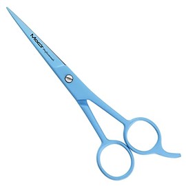 MACS Professional Barber/Salon Razor Edge Hair Cutting Scissors/Shears - Ice Tempered Stainless Steel - Reinforced with Chromium to Resist Tarnish and Rust -2003 (Blue)