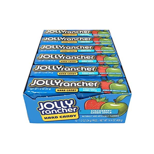 Jolly Rancher - Jolly Rancher Caramelo Macizo - 12 piezas, 410 g