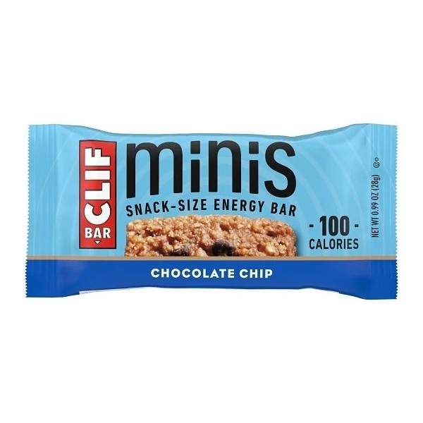 Clif Minis Chocolate Chip Energy Bars, 0.99 Ounce, 10 Per