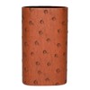 Calabria Desktop Eye Glasses Holder Soft Lining Weighted Base Brown