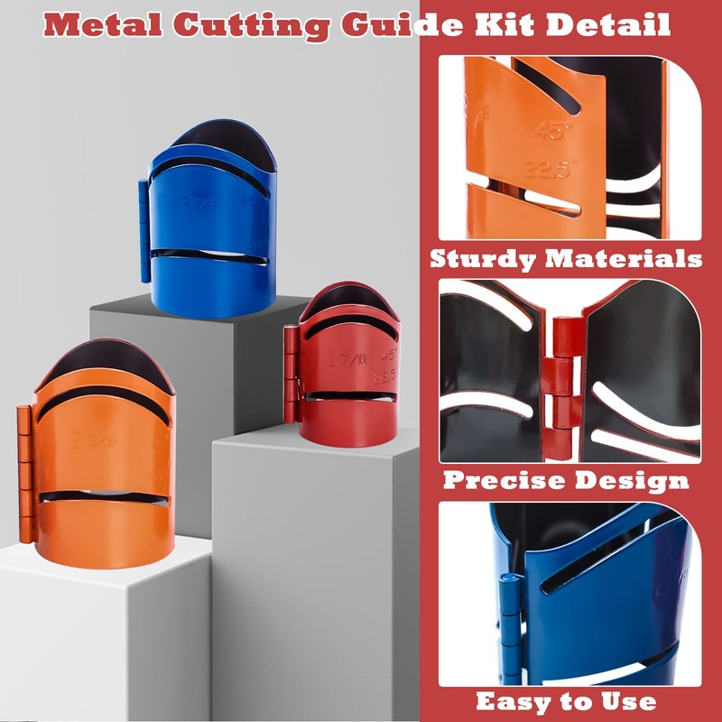 Sthovd Metal Cutting Guide Kit Includes Sizes: 1-7/8", 2-3/8", 2-7/8"
