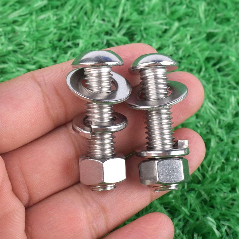 KOSJETHAS 10 Sets 1/4-20 x 1-1/2" Button Head Socket Cap