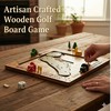 Tabletop Dice Golf Game - Portable Wooden Board Game for