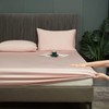 Bamboo Fitted Sheet 90 x 200 cm Pink Antibacterial Soft