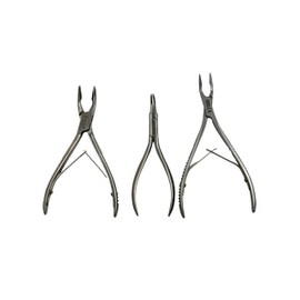 Dental Pliers - Root Fragment Forceps Angled, 5in | Blumenthal Rongeur Angled, 6in | Micro-Friedman Rongeur, 6in - Stainless Steel Dental Plier Rongeurs (3PK-Micro-Friedman+Blumenthal+Root-FCP)