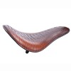KEEPDSGN Retro Alligator Motorcycle Leather Solo Driver Seat for Harley