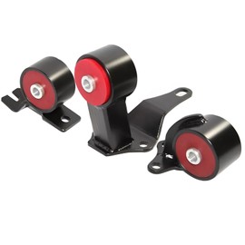 Motor Mount，Engine Swap Conversion Motor Mounts Compatible with Honda Civic fit 88-91 CRX EF D Series to B Series B16 B18 ，Red