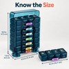 Weekly Pill Organizer 4 Times a Day – 28 Compartment