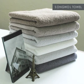 Songwol Towel Corso 150g household thickness hotel towel 5 piece set, dark brown 5 pieces / 송월타올 꼬르소150g 가정용두께 호텔수건 5장세트, 진갈색 5장