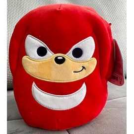 Squishmallows Kellytoy SEGA Sonic, Knuckles, Tails, Shadow Plush Toy (7" Sonic The Knuckles)