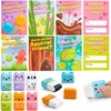 JOYIN 30 PCS Valentines Cards with Animals Erasers and Clean
