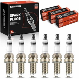 A-Premium Bujías de Iridio y Platino Compatibles con Honda Pilot 2006-2008, Odyssey 2005-2010, Ridgeline 2006-2008 y Acura MDX 2003-2006 y Saturn Vue 2004-2007, 3.5L, Paquete de 6
