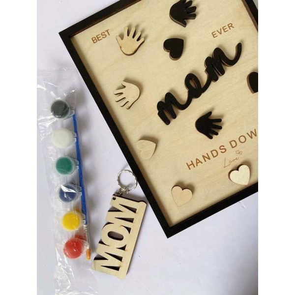 Hands Down Best Mom Ever DIY Handprint Kit with Non-Toxic