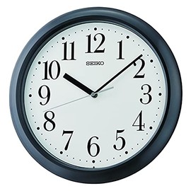 Seiko Yori Wall Clock, Metallic Black