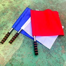 Cheering Flag for School Mass Games & Events Red Flag for Blue-White Flag Game 3ea