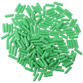 SHUATI Fixing Wall Anchor 200pcs 8mm x26mm Self Tapping Green Masonry Screw Hardware Plastic Drywall Plugs Anchors Engineering Construction