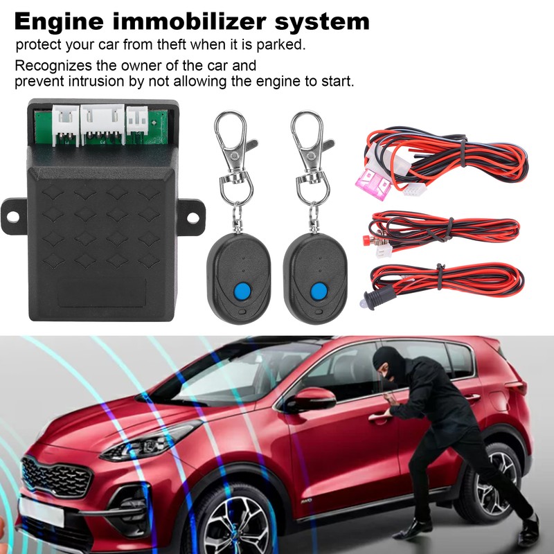 Intelligent Car Engine Immobilizer System Remote Control Anti Theft Anti