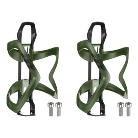 sourcing map 2pcs Bicycle Water Bottle Holder Adjustment Right Load Bike Bottle Cages Cycling Cup Holder for MTB Road Gravel, Olive