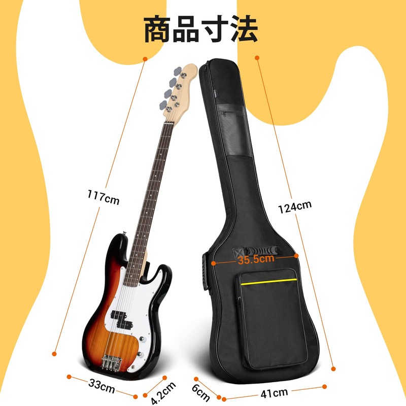 CAHAYA Guitar Case, Lightweight Gig Bag, Black, Simple