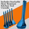 NutriChef Kitchen Cooking Utensils Set - Includes Solid Spatula, Pasta