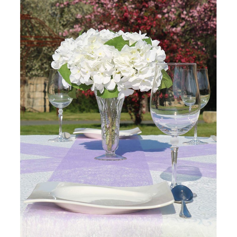 AmaCasa Non-Woven Table Runner with Flower Design 23 cm /