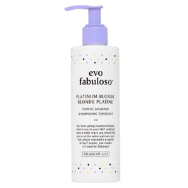 EVO Fabuloso - Platinum Blonde Toning Shampoo - Refreshes and revives colored hair - Purple Shampoo to Extended Life of Color - Treated Blonde Hair - 250ml / 8.4oz