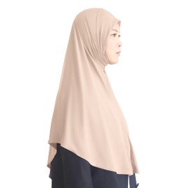 Modest Beauty Plain Hijab for Women Muslim Headscarf Islamic Scarf Easy to Wear Prayer Hijabs