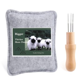 WONVOC Needle Felting Pad, Felting Kit, Needle Felting Mat and Felting Needles with Wooden Handle Holder,Needles Felting Tools for Wool Craft Project