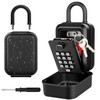 TEUEN Portable Key Lock Box, Waterproof Sturdy Lock Box for