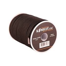 Kombat Para Cord - 100m Reel (Black, 100mm)