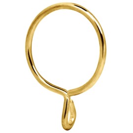 Anillos de cortina con ojal, anillo de metal de 5,8 cm para pasadores de gancho de cortina, juego de 28 unidades, color dorado