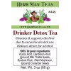 HERB MAN TEAS DRINKERS DETOX TEA - Detoxes the liver