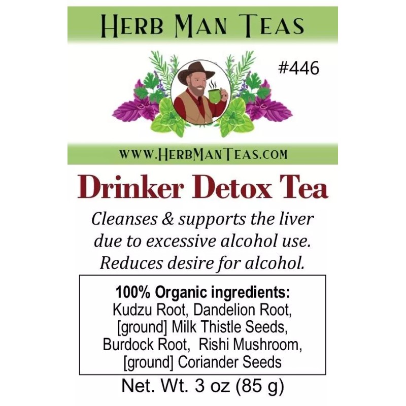 HERB MAN TEAS DRINKERS DETOX TEA - Detoxes the liver