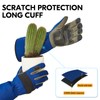 Vgo... 1 pair of men's garden gloves, safety gloves, long