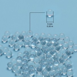 Labasics Glass Round Beads 5mm Diameter 500 Beads Per Pack Boiling Control Stones for Laboratory Liquids, Distillation and Heating