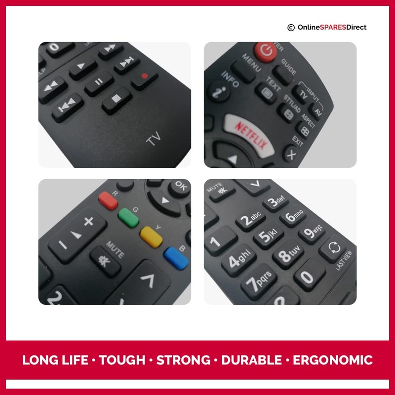 Replacement Remote Control For Panasonic TX-32DS500B 32" LED HD Ready