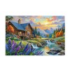 Jigsaw Puzzle for Adults, 1000 Piece Stream Wood House Themed,