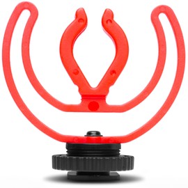 Movo SMVXR10RY Upgraded Rycote Lyre Shockmount for Shotgun Video Microphones 19mm to 22mm in Diameter. Shock Mount with Camera Shoe Mount VXR10, VXR10-PRO, and Similar On Camera Mics