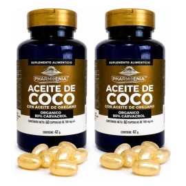 Capsulas De Aceite De Coco Con Aceite De Oregano 60 Cápsulas                                                                                          