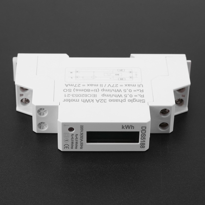 Digital LCD Single phase Din Rail Electric Meter 5-32A Electronic