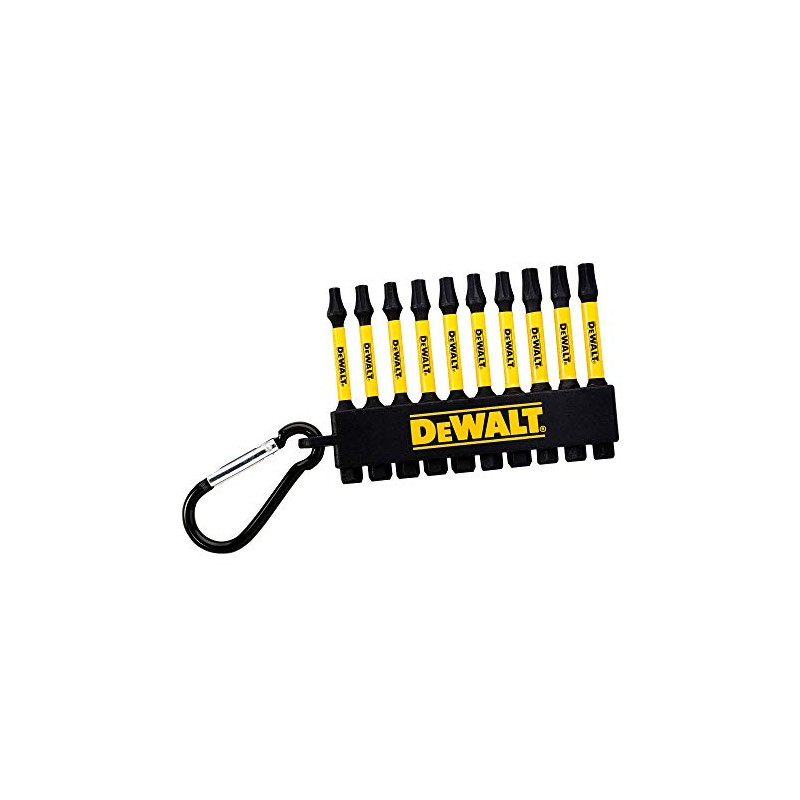 DEWALT DT7275-QZ Key Ring Mix Torx 10 Pieces, Black/Yellow, 9.2