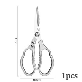 Kitchen Scissors, Heavy Duty Multi-Functional Utility Food Scissors, Stainless Steel Kitchen Shears, Sharp Cooking Scissors for Meat Chicken Fish Nut Vegetable Herb, Bottle Opener,Dishwasher Safe
