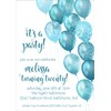 Turquoise Birthday Party Invitations With Envelopes