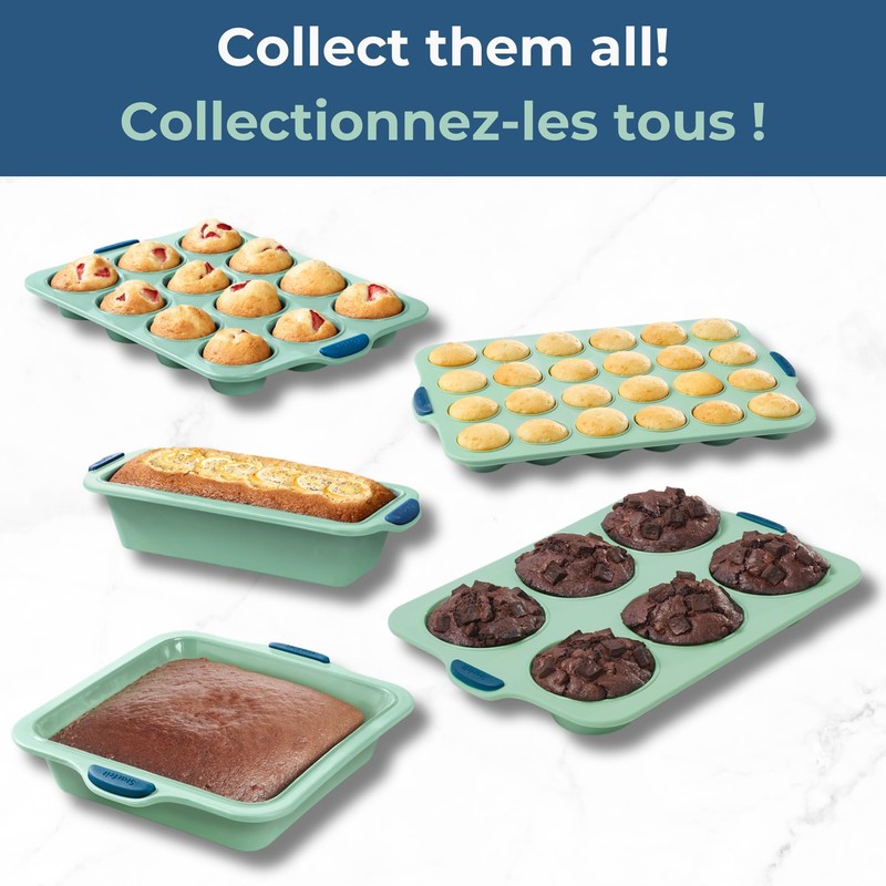 Starfrit Silicone Baking Pans - 24 Mini Muffins