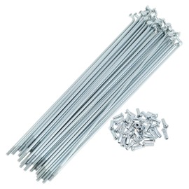 RATCHROLL 1 Set Universal Bicycle Spokes 12G 191mm Length Bike Wheel Spokes Nipple Silver Tone Carbon Steel Galvanized